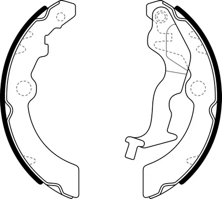 Brake Shoe Set (BS29606)
