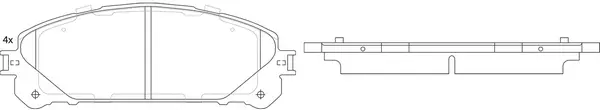 Brake Pad Set, disc brake (BP21845)
