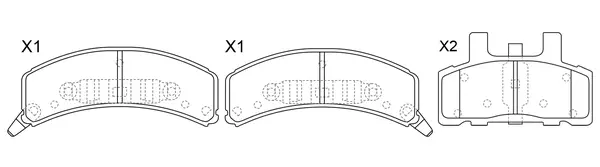 Brake Pad Set, disc brake (BP52308)