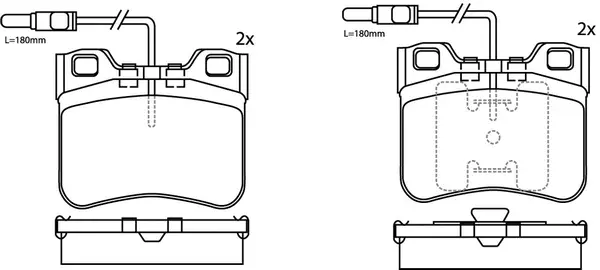 Brake Pad Set, disc brake (BP42250W)