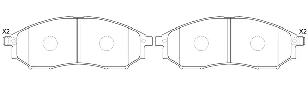 Brake Pad Set, disc brake (BP22444)