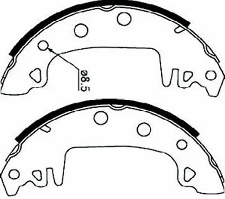 Brake Shoe Set (BS42502)