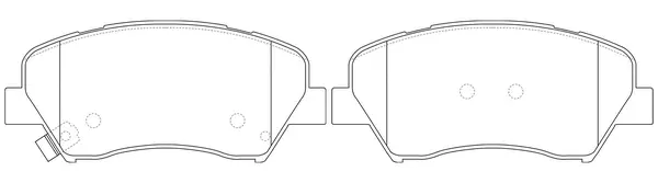 Brake Pad Set, disc brake (BP43009)