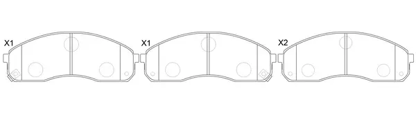 Brake Pad Set, disc brake (BP13671)