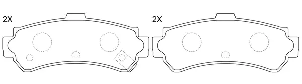 Brake Pad Set, disc brake (BP22357)