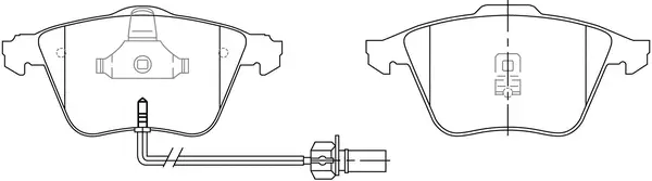 Brake Pad Set, disc brake (BP33335W)