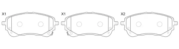 Brake Pad Set, disc brake (BP21019)