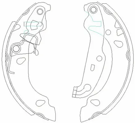 Brake Shoe Set (BS51578)