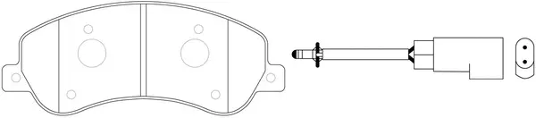 Brake Pad Set, disc brake (BP51444W)