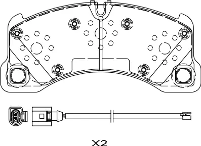 Brake Pad Set, disc brake (BP33529W)