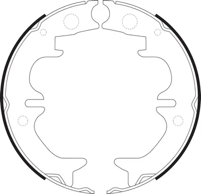 Brake Shoe Set, parking brake (BS21633)