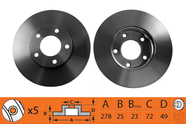 Brake Disc (BR25105T)