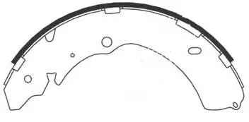 Brake Shoe Set (BS24467)
