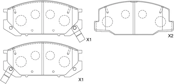 Brake Pad Set, disc brake (BP21217)