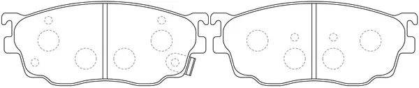 Brake Pad Set, disc brake (BP25418)