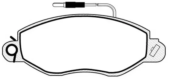 Brake Pad Set, disc brake (BP22836W)