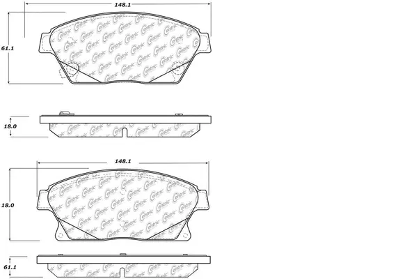 Brake Pad Set, disc brake (BP34391)