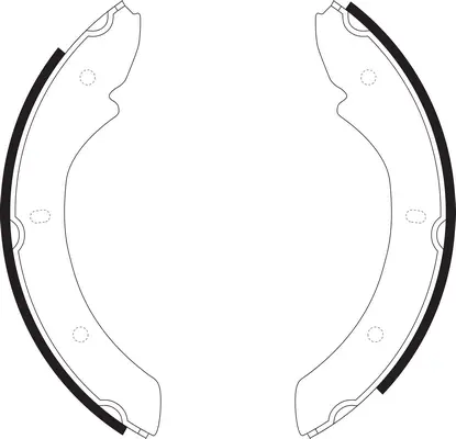 Brake Shoe Set, parking brake (BS47605)