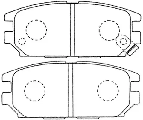 Brake Pad Set, disc brake (BP23272)