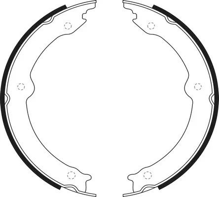 Brake Shoe Set, parking brake (BS21647)