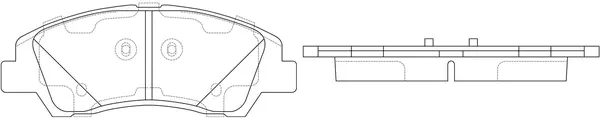Brake Pad Set, disc brake (BP11005)