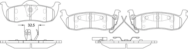 Brake Pad Set, disc brake (BP20429)