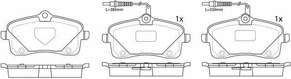 Brake Pad Set, disc brake (BP42562W)