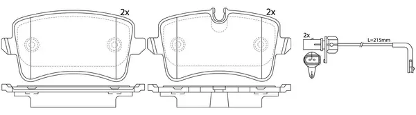 Brake Pad Set, disc brake (BP33478W)