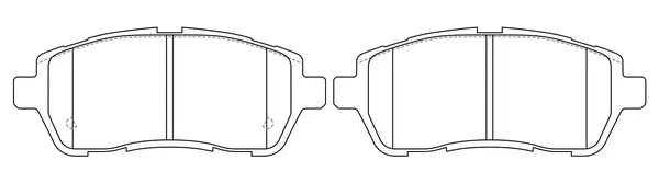 Brake Pad Set, disc brake (BP25562)