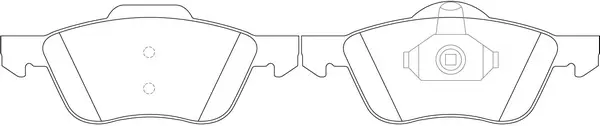 Brake Pad Set, disc brake (BP22227)