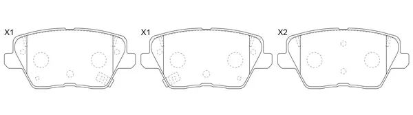 Brake Pad Set, disc brake (BP11018)