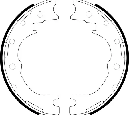 Brake Shoe Set, parking brake (BS26015)