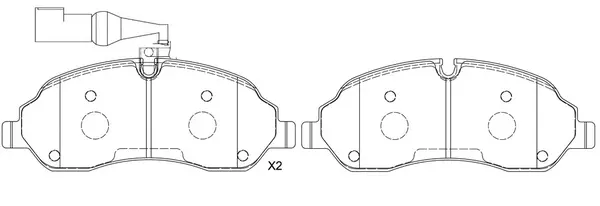Brake Pad Set, disc brake (BP51042W)