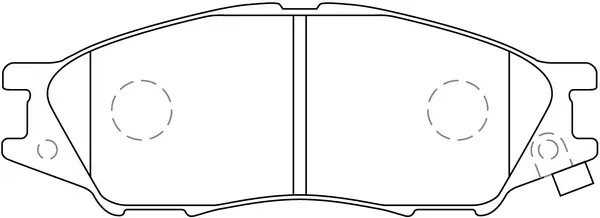 Brake Pad Set, disc brake (BP22435)