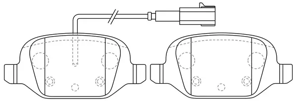 Brake Pad Set, disc brake (BP41197W)