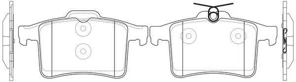 Brake Pad Set, disc brake (BP46004)