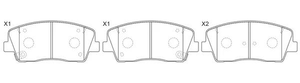Brake Pad Set, disc brake (BP13014)