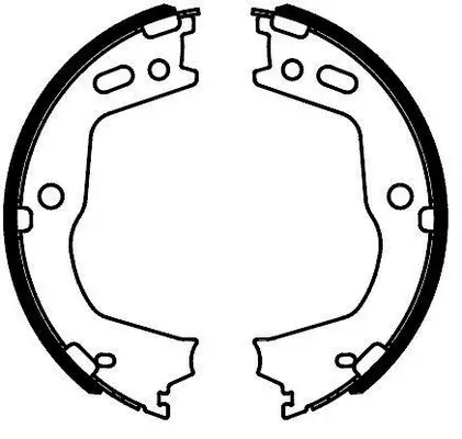 Brake Shoe Set, parking brake (BS11012)
