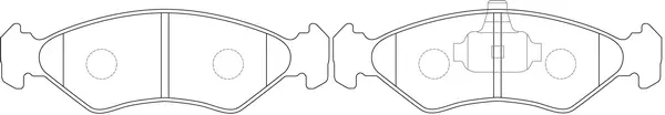 Brake Pad Set, disc brake (BP25106)