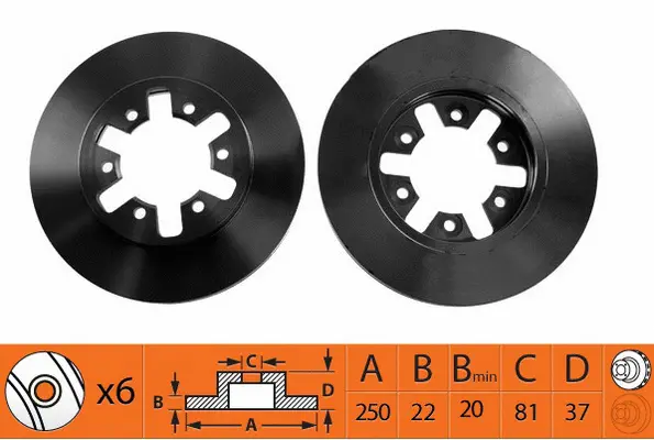 Brake Disc (BR22134T)