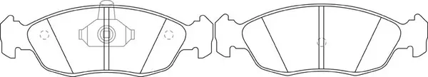 Brake Pad Set, disc brake (BP42170W)