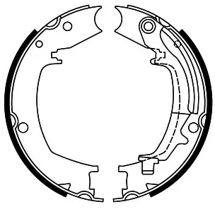 Brake Shoe Set, parking brake (BS22644)