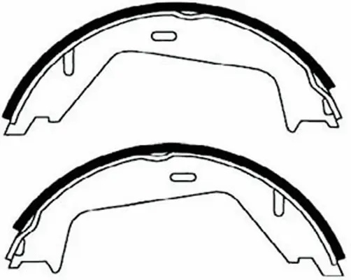 Brake Shoe Set, parking brake (BS45566)