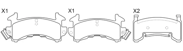 Brake Pad Set, disc brake (BP52307)
