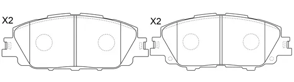 Brake Pad Set, disc brake (BP21023)