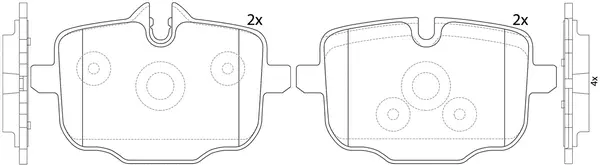 Brake Pad Set, disc brake (BP32547)