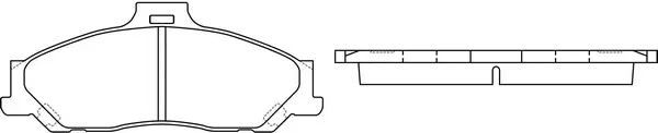 Brake Pad Set, disc brake (BP51163)