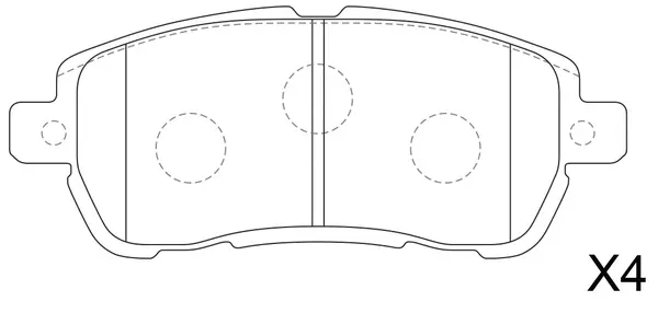 Brake Pad Set, disc brake (BP51034)