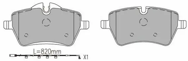 Brake Pad Set, disc brake (BP32504W)