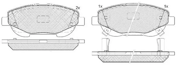 Brake Pad Set, disc brake (BP21843)